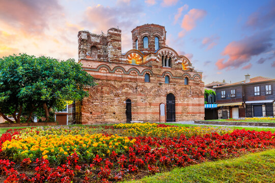 Nessebar (Nesebar), Bulgaria. The Ancient City of Nessebar, Church of Christ Pantokrator. Black Sea Coast, Burgas.