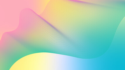 Light color backdrop. Modern gradient background with abstract lines. Design for mobile app poster, banner of your website.