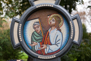 Obraz premium Station II: Jesus accepts his cross