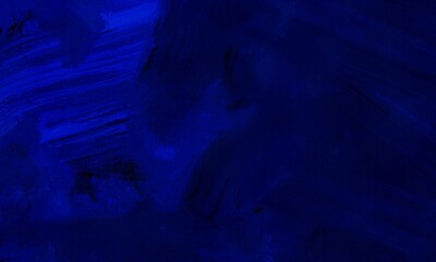 The painted leaf is Blue with a gouache brush. Hand-drawn gouache green abstract background. Texture of brush strokes.