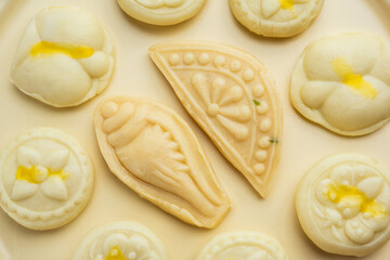 Sandesh or shondesh is a dessert, originating from the Bengal, India, created with milk and sugar