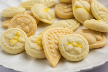 Sandesh or shondesh is a dessert, originating from the Bengal, India, created with milk and sugar