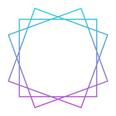 gradient geometric frame
