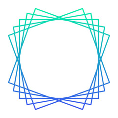gradient geometric frame
