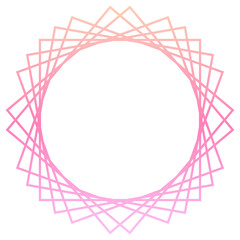 gradient geometric frame
