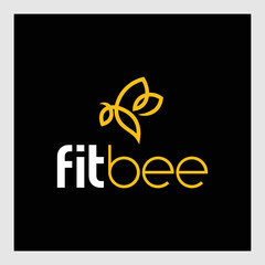 bee character logo design