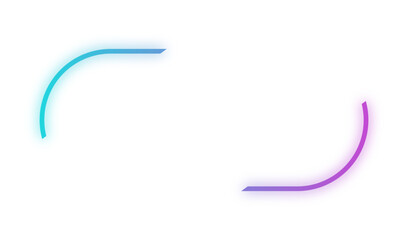 glowing corner frame
