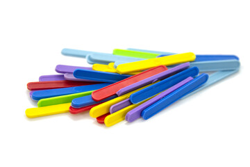 counting sticks for children on the white background for education