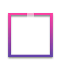 gradient pinned square frame
