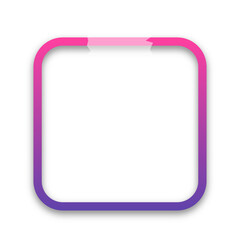 gradient pinned square frame

