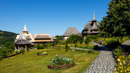 The Barsana Monastery in the Maramures in Romania