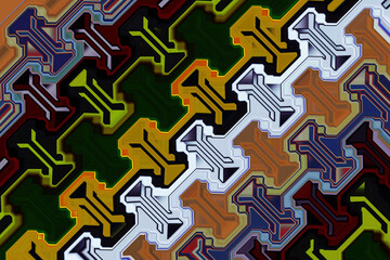 Abstract and contemporary digital art design