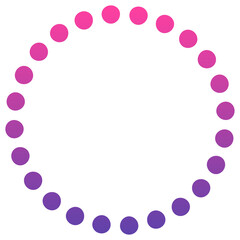 gradient dotted circle shape
