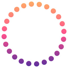 gradient dotted circle shape
