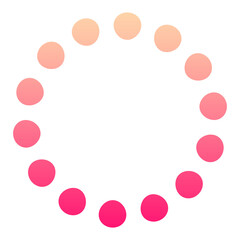 gradient dotted circle shape
