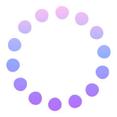gradient dotted circle shape
