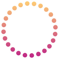 gradient dotted circle shape
