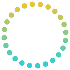 gradient dotted circle shape
