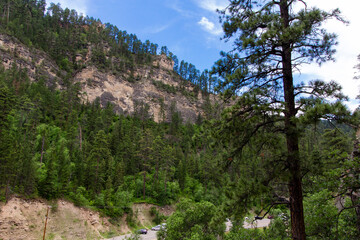Spearfish Canyon in Summer, South Dakota
