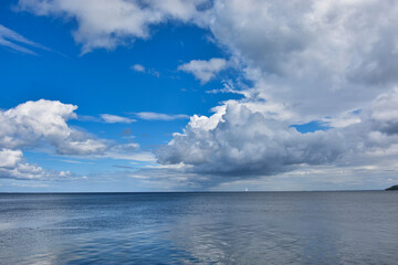 Fototapeta na wymiar Sunny day over the sea in Denmark