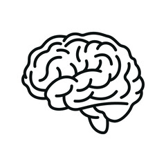 Brain icon - editable stroke