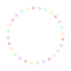 colorful circle frame
