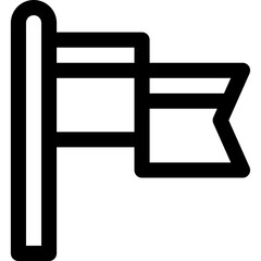 Icon, flag, elements, black and white, infographic