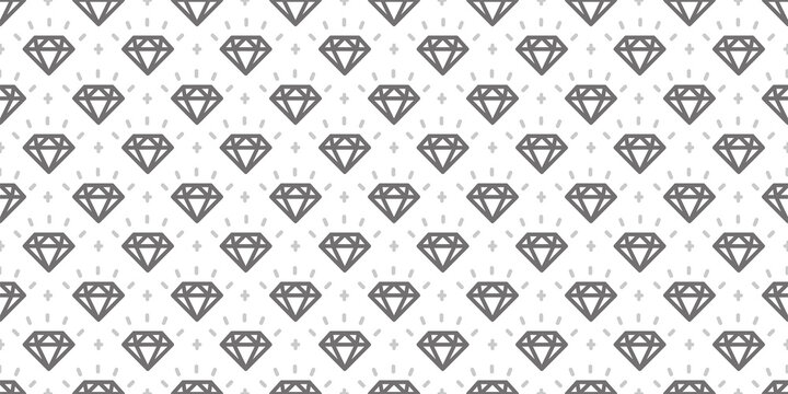 Diamonds illustration background. Seamless pattern. Vector. ダイヤモンドのイラストパターン