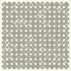 Color truchet tiling connections illustration