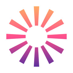 Obraz premium gradient radial rays 