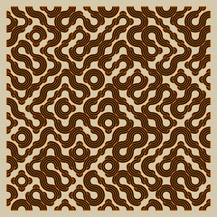 Color truchet tiling connections illustration