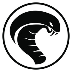 Cobra snake logo design. Mascot and symbol. Branding and marketing. Vector graphic illustration. EPS10.