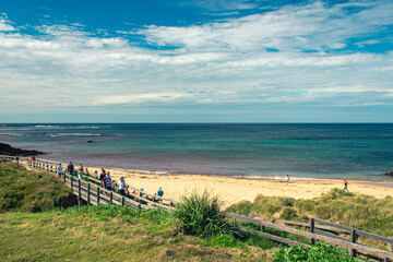 Obraz premium Beach and fence in Collaroy