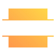 gradient square monogram split
