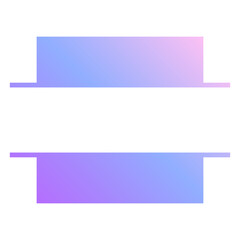 Obraz premium gradient square monogram split 