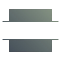 gradient square monogram split
