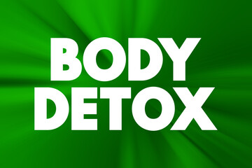 Body detox text quote, health concept background