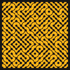 Color truchet tiling connections illustration