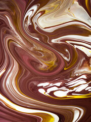 Fototapeta premium Abstract Liquid paint in motion with marble details for art creatives