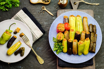 Arabic cuisine; Egyptian traditional dish 