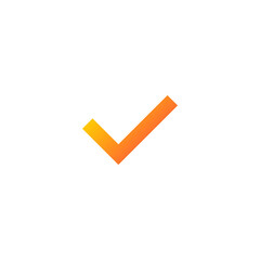Checkmark gradient icon design 