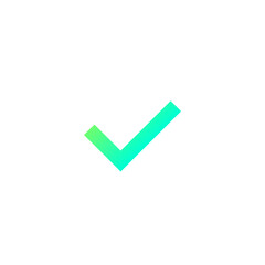 Checkmark gradient icon design 