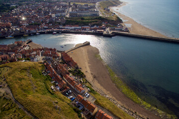 Whitby, Yorkshire seaside town  resort and fishing port 