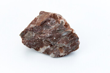 brown stone over white background