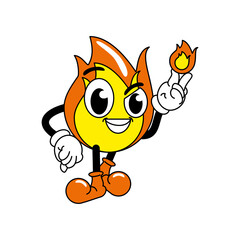 fire traditional cartoon