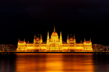 Fototapeta premium The city of Budapest with the parliament building 