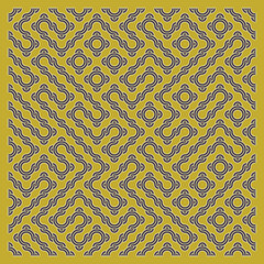 Color truchet tiling connections illustration