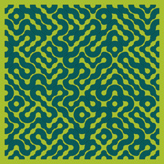 Color truchet tiling connections illustration