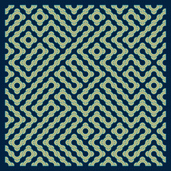 Color truchet tiling connections illustration