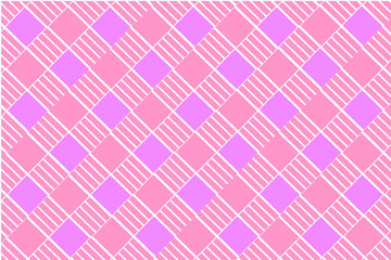 pink square background with beautiful contrasting white lines vector illustration